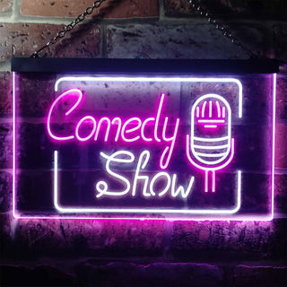 ADVPRO Comedy Show Room Decoration Dual Color LED Neon Sign st6-i3238 - White & Purple