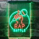ADVPRO Rap Battle Karaoke Singing  Dual Color LED Neon Sign st6-i3241 - Green & Red