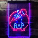 ADVPRO Rap Battle Karaoke Singing  Dual Color LED Neon Sign st6-i3241 - Red & Blue