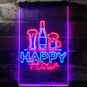 ADVPRO Happy Hour Beverage Home Bar  Dual Color LED Neon Sign st6-i3243 - Red & Blue