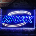 ADVPRO Kiosk Display Dual Color LED Neon Sign st6-i3246 - White & Blue
