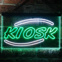 ADVPRO Kiosk Display Dual Color LED Neon Sign st6-i3246 - White & Green