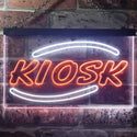 ADVPRO Kiosk Display Dual Color LED Neon Sign st6-i3246 - White & Orange