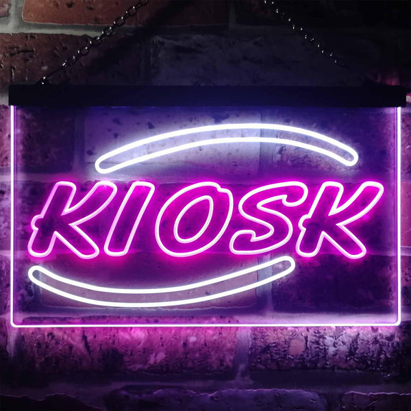 ADVPRO Kiosk Display Dual Color LED Neon Sign st6-i3246 - White & Purple