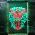 ADVPRO Lion Animal Living Room Man Cave  Dual Color LED Neon Sign st6-i3247 - Green & Red