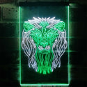 ADVPRO Lion Animal Living Room Man Cave  Dual Color LED Neon Sign st6-i3247 - White & Green