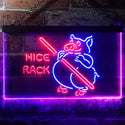 ADVPRO Nice Rack BBQ Pig Dual Color LED Neon Sign st6-i3252 - Blue & Red