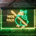 ADVPRO Nice Rack BBQ Pig Dual Color LED Neon Sign st6-i3252 - Green & Yellow
