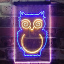 ADVPRO Owl Kid Room Display  Dual Color LED Neon Sign st6-i3256 - Blue & Yellow