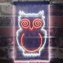 ADVPRO Owl Kid Room Display  Dual Color LED Neon Sign st6-i3256 - White & Orange