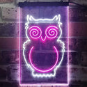 ADVPRO Owl Kid Room Display  Dual Color LED Neon Sign st6-i3256 - White & Purple