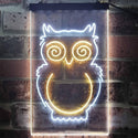 ADVPRO Owl Kid Room Display  Dual Color LED Neon Sign st6-i3256 - White & Yellow