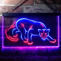 ADVPRO Panther Animal Room Display Dual Color LED Neon Sign st6-i3257 - Blue & Red