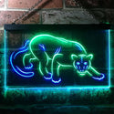 ADVPRO Panther Animal Room Display Dual Color LED Neon Sign st6-i3257 - Green & Blue