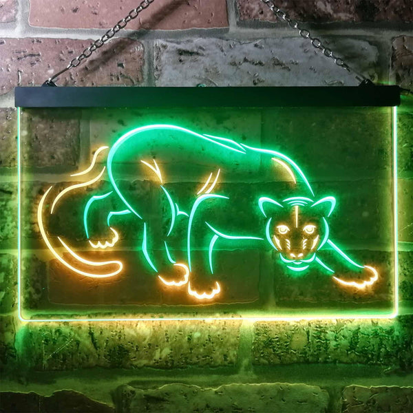 ADVPRO Panther Animal Room Display Dual Color LED Neon Sign st6-i3257 - Green & Yellow