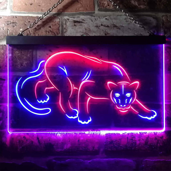 ADVPRO Panther Animal Room Display Dual Color LED Neon Sign st6-i3257 - Red & Blue