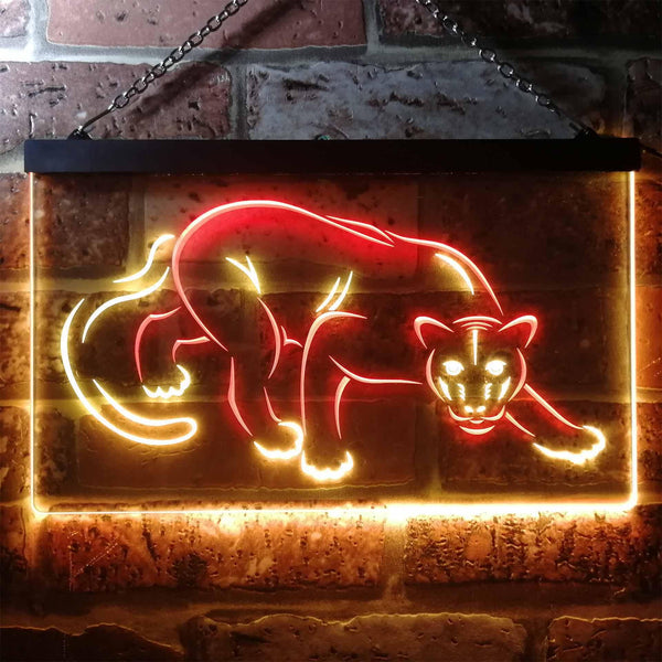 ADVPRO Panther Animal Room Display Dual Color LED Neon Sign st6-i3257 - Red & Yellow