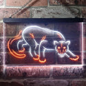 ADVPRO Panther Animal Room Display Dual Color LED Neon Sign st6-i3257 - White & Orange