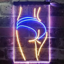ADVPRO Panty Lady Back  Dual Color LED Neon Sign st6-i3258 - Blue & Yellow