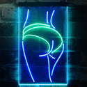 ADVPRO Panty Lady Back  Dual Color LED Neon Sign st6-i3258 - Green & Blue