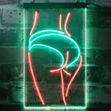 ADVPRO Panty Lady Back  Dual Color LED Neon Sign st6-i3258 - Green & Red