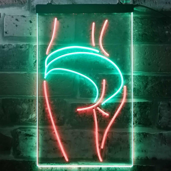 ADVPRO Panty Lady Back  Dual Color LED Neon Sign st6-i3258 - Green & Red