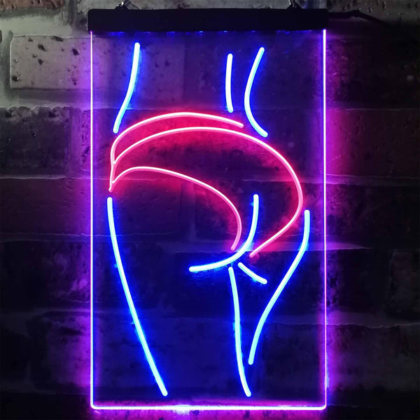 ADVPRO Panty Lady Back  Dual Color LED Neon Sign st6-i3258 - Red & Blue