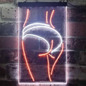 ADVPRO Panty Lady Back  Dual Color LED Neon Sign st6-i3258 - White & Orange