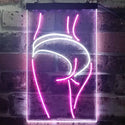 ADVPRO Panty Lady Back  Dual Color LED Neon Sign st6-i3258 - White & Purple