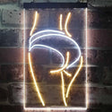 ADVPRO Panty Lady Back  Dual Color LED Neon Sign st6-i3258 - White & Yellow