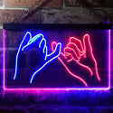 ADVPRO Pinky Swear Promise Dual Color LED Neon Sign st6-i3260 - Blue & Red