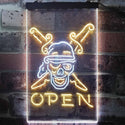 ADVPRO Pirate Open Man Cave  Dual Color LED Neon Sign st6-i3261 - White & Yellow