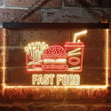 ADVPRO Fast Food Cafe Display Dual Color LED Neon Sign st6-i3267 - Red & Yellow