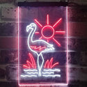 ADVPRO Tropical Flamingo Bar Beer  Dual Color LED Neon Sign st6-i3270 - White & Red