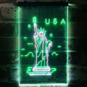 ADVPRO The Statue of Liberty USA  Dual Color LED Neon Sign st6-i3271 - White & Green