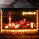 ADVPRO Shanghai City Skyline Silhouette Dual Color LED Neon Sign st6-i3272 - Red & Yellow