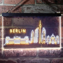 ADVPRO Berlin City Skyline Silhouette Dual Color LED Neon Sign st6-i3273 - White & Yellow