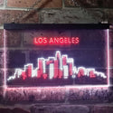 ADVPRO Los Angeles City Skyline Silhouette Dual Color LED Neon Sign st6-i3280 - White & Red