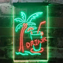 ADVPRO Palm Tree Drink Bar  Dual Color LED Neon Sign st6-i3285 - Green & Red
