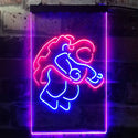 ADVPRO Astronaut Spaceman Outer Space Beer  Dual Color LED Neon Sign st6-i3288 - Blue & Red