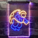 ADVPRO Astronaut Spaceman Outer Space Beer  Dual Color LED Neon Sign st6-i3288 - Blue & Yellow