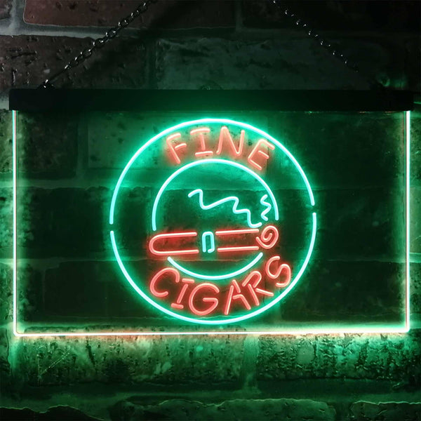 ADVPRO Fine Cigars VIP Room Dual Color LED Neon Sign st6-i3292 - Green & Red