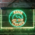 ADVPRO Fine Cigars VIP Room Dual Color LED Neon Sign st6-i3292 - Green & Yellow