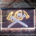 ADVPRO Firefighter Fire Department Retired Gift Dual Color LED Neon Sign st6-i3293 - White & Yellow