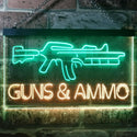 ADVPRO Guns Ammo Shop Dual Color LED Neon Sign st6-i3294 - Green & Yellow
