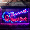ADVPRO Guitar Hard Rock Music Dual Color LED Neon Sign st6-i3295 - Blue & Red