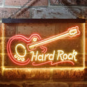 ADVPRO Guitar Hard Rock Music Dual Color LED Neon Sign st6-i3295 - Red & Yellow