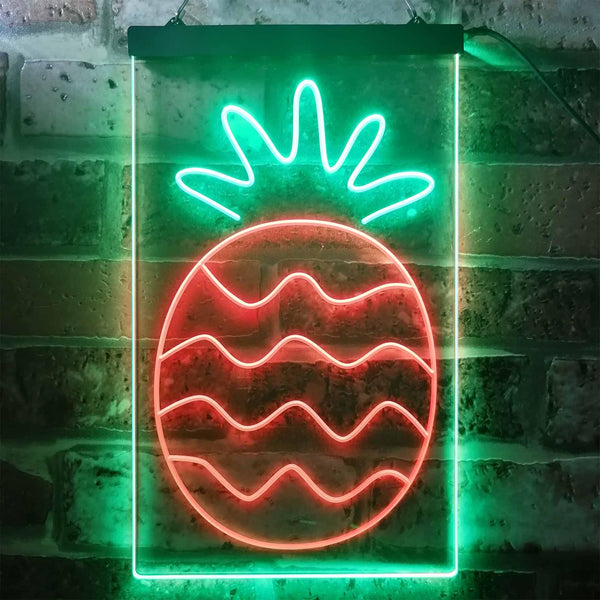 ADVPRO Pineapple Fruit Store  Dual Color LED Neon Sign st6-i3296 - Green & Red