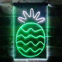 ADVPRO Pineapple Fruit Store  Dual Color LED Neon Sign st6-i3296 - White & Green