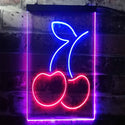 ADVPRO Cherry Fruit Store  Dual Color LED Neon Sign st6-i3297 - Blue & Red